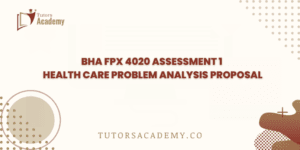 BHA FPX 4020 Assessment 1