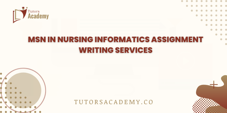 MSN in nursing informatics assignment writing services