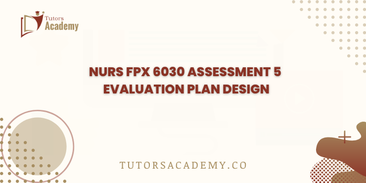 NURS FPX 6030 Assessment 5 Evaluation Plan Design