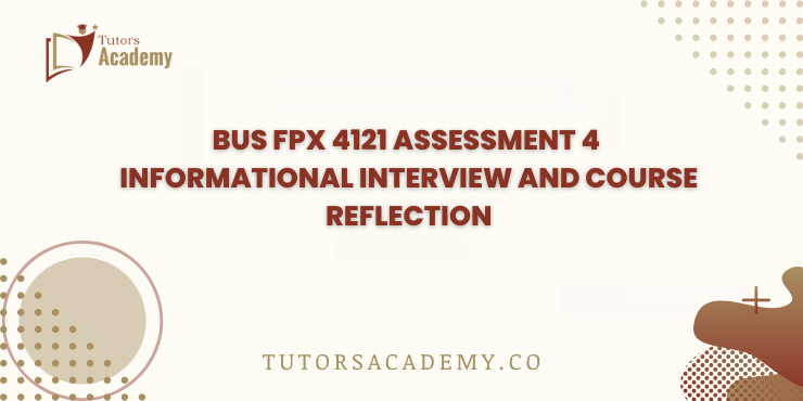 BUS FPX 4121 Assessment 4