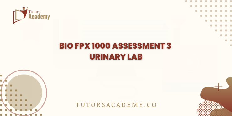 BIO FPX 1000 Assessment 3 Urinary Lab