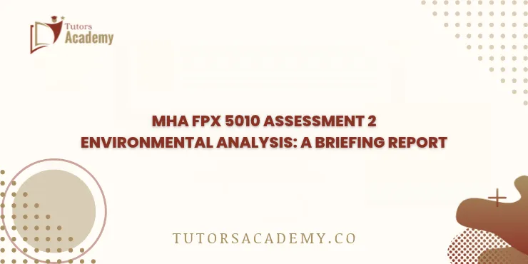 MHA FPX 5010 Assessment 2 Environmental Analysis: A Briefing Report