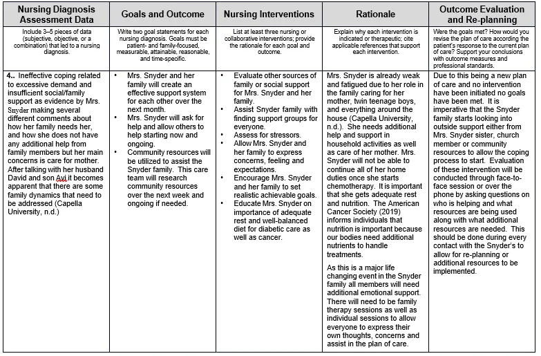 NURS FPX 6610 Assessment 2 Patient Care Plan