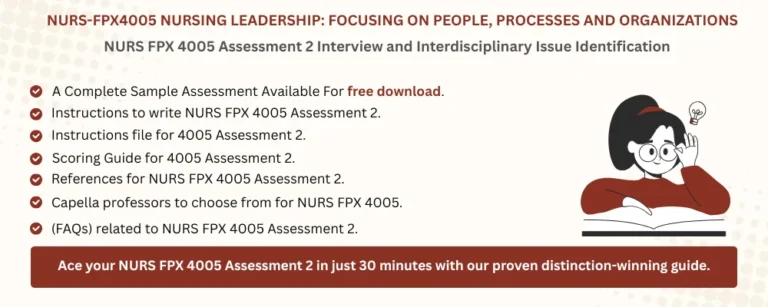 NURS FPX 4005 Assessment 2 Interview and Interdisciplinary Issue Identification