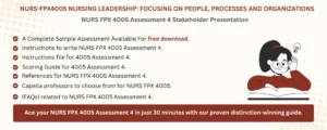 NURS FPX 4005 Assessment 4 Stakeholder Presentation