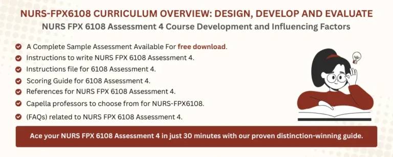 NURS FPX 6108 Assessment 4 Course Development and Influencing Factors