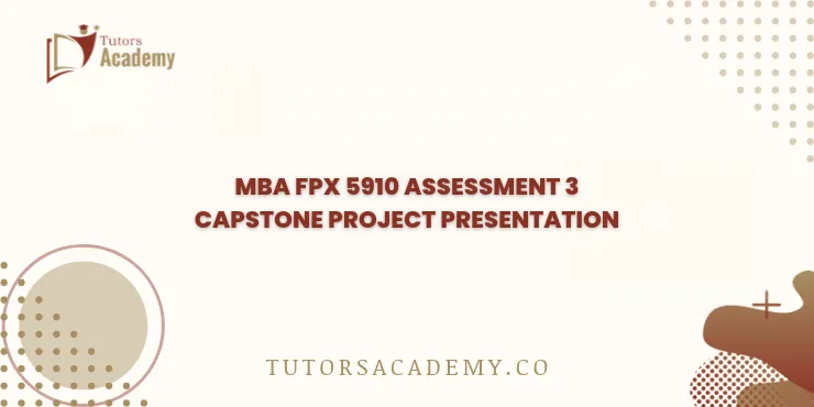 MBA FPX 5910 Assessment 3 Capstone Project Presentation