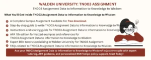 TN003 Assignment Data to Information to Knowledge to Wisdom