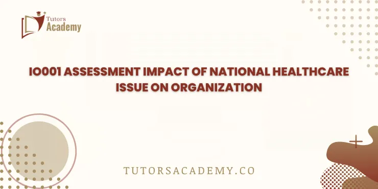 IO001 Assessment Impact of National Healthcare Issue on Organization