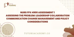 NURS FPX 4900 Assessment 1