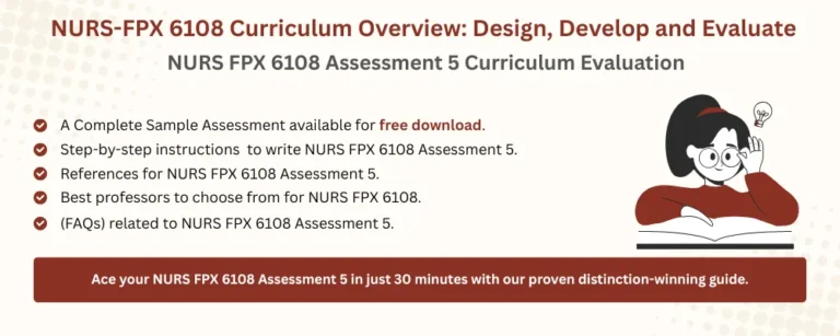 NURS FPX 6108 Assessment 5 Curriculum Evaluation