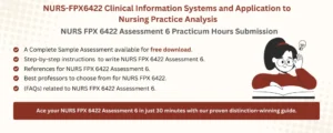 NURS FPX 6422 Assessment 6 Practicum Hours Submission