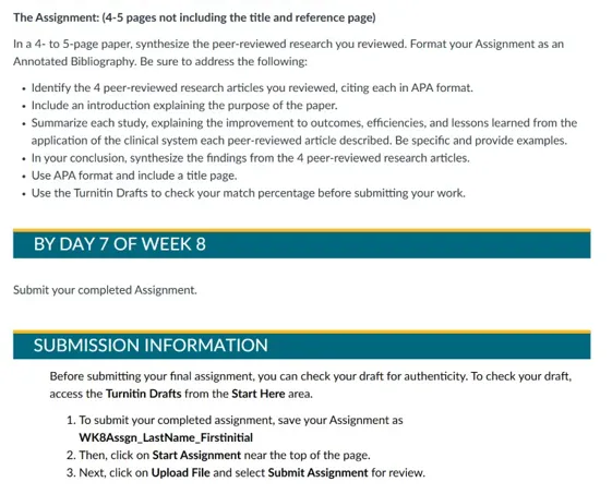 Instructions file for 6051 Week 8 Assignment