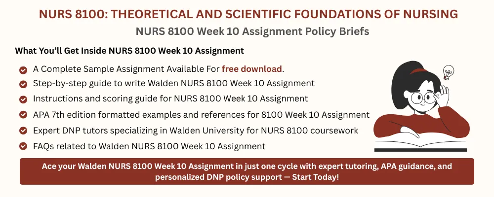 NURS 8100 Week 10 Assignment Policy Briefs