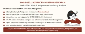 DNRS 6501 Week 8 Assignment Case Study Analysis