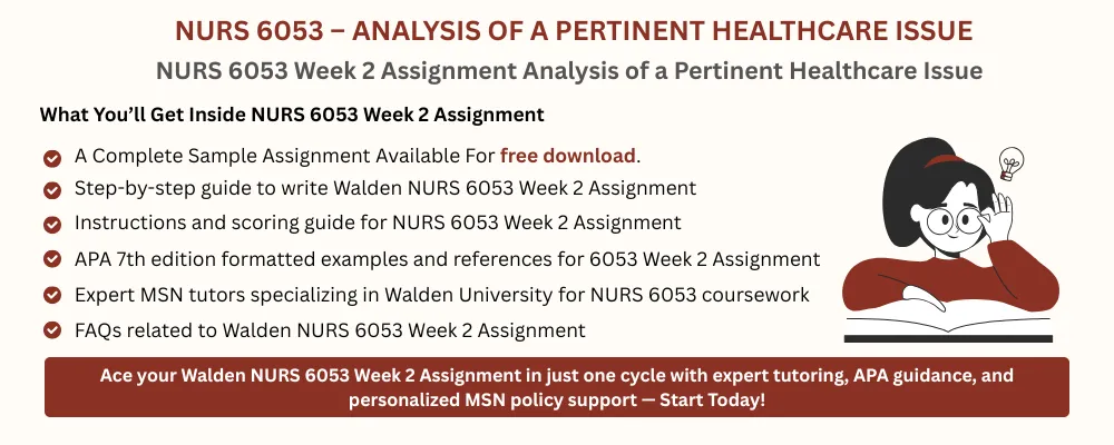 NURS 6053 Week 2 Assignment