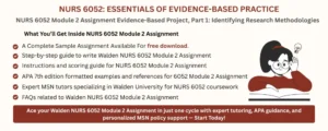 NURS 6052 Module 2 Assignment Evidence-Based Project