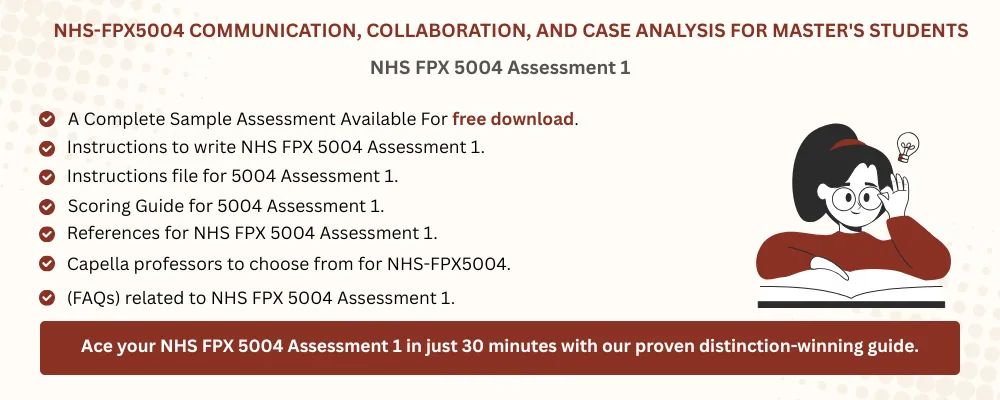 NHS FPX 5004 Assessment 1