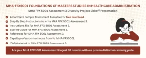 MHA FPX 5001 Assessment 3 Diversity Project Kickoff Presentation
