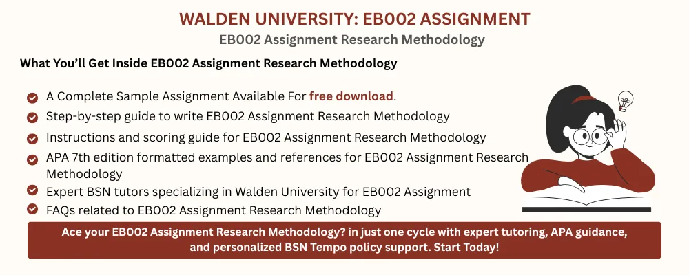 EB002 Assignment Research Methodology