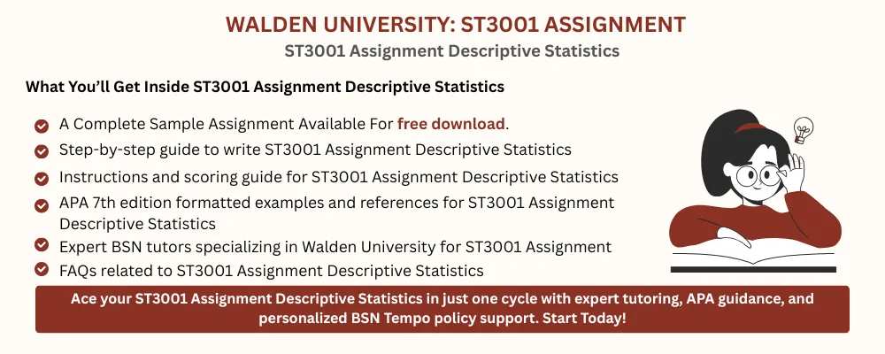 ST3001 Assignment Descriptive Statistics