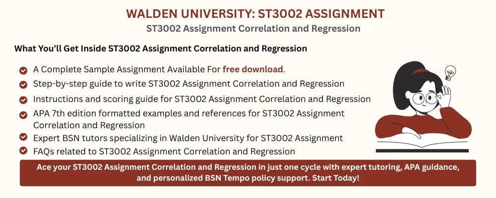 ST3002 Assignment Correlation and Regression