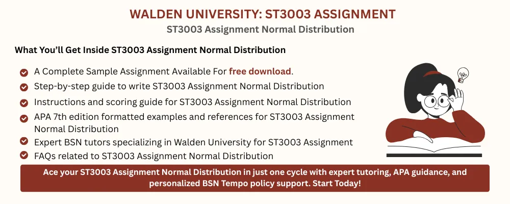 ST3003 Assignment Normal Distribution