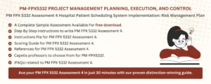 PM FPX 5332 Assessment 4 Hospital Patient Scheduling System Implementation: Risk Management Plan