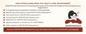 HCM FPX 5312 Assessment 2 Analyzing the Impact of the External Healthcare Environment on an Organization