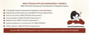 MBA FPX 5014 Assessment 2 Evaluation of Capital Projects