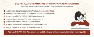 BUS FPX 3022 Assessment 1 Nike’s DTC Distribution Strategy