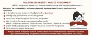 XR4001 Assignment Research, Evidence-Based Practice and Theoretical Frameworks