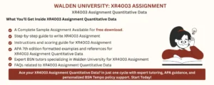 XR4003 Assignment Quantitative Data